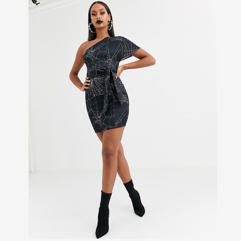 Halloween Spider Web print mini